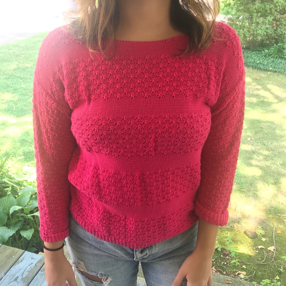 Pink sweater